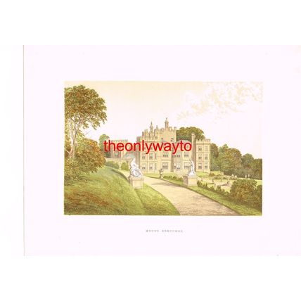 MOUNT EDGCUMBE, Nr PLYMOUTH, (LORD MOUNT EDGCUMBE), Book Illustration, c1880