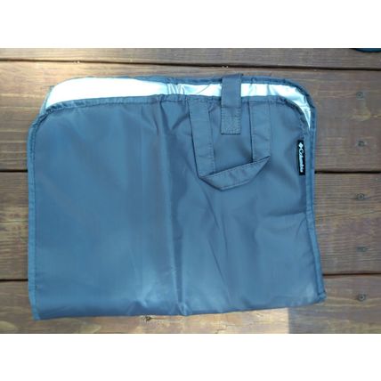 Columbia Summit Rush Backpack Diaper Bag Grey w/Changing Pad & Car Window Shades
