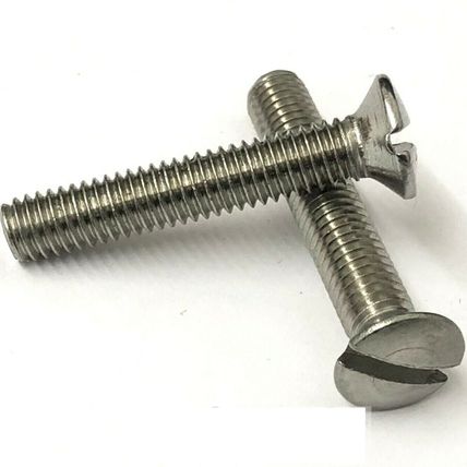 M4 / 4mm A2 STAINLESS STEEL RAISED SLOTTED COUNTERSUNK MACHINE SCREWS, CSK BOLTS