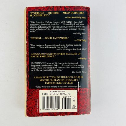 Anne Rice Paperback 2 Book Lot #2