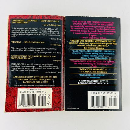 Anne Rice Paperback 2 Book Lot #2