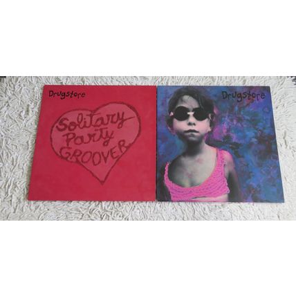 DRUGSTORE X 2 12" VINYL SINGLES. FADER AND SOLITARY PARTY GROOVER