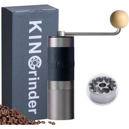 Famous KOL Recommended】Kingrinder K2 Manual Hand Coffee Grinder with Straight H