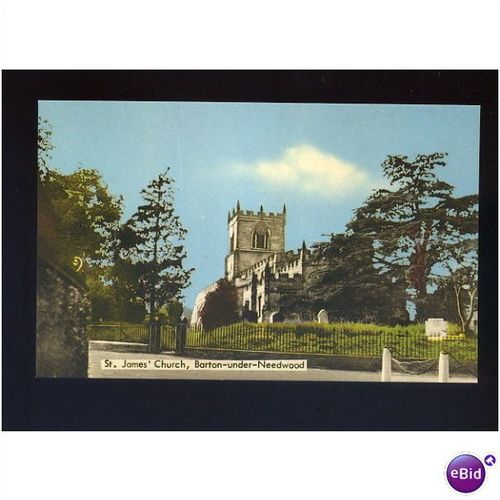 Staffordshire BARTON-UNDER-NEEDWOOD Church Postcard by Bourne