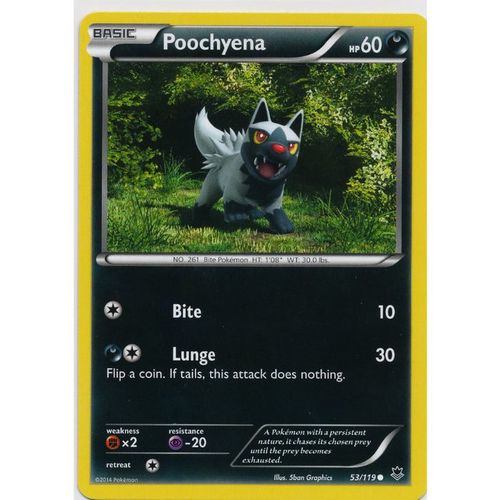 Pokemon XY Phantom Forces - #53/119 - Poochyena
