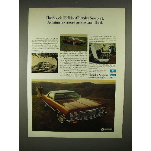 1973 Chrysler Special Edition Newport Car Ad!
