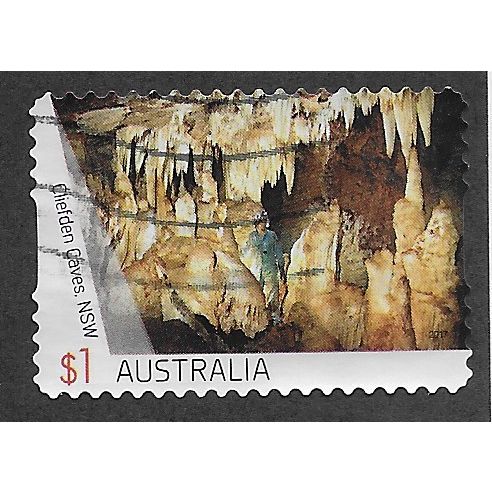 AUS 2017 $1.00 (S/A)'CAVES -CLIEFDEN CAVE' FINE USED (EBID63-900)
