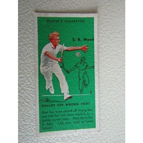 John Player 1936 ~ Tennis Cigarette Cards Card Variants (e18)