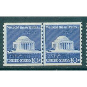 1520 10c Jefferson Memorial Almost Very Fine MNH CLP V0127