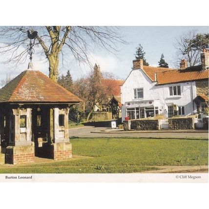 Burton Leonard Village Post Office Bus Shelter Knaresborough Postcard