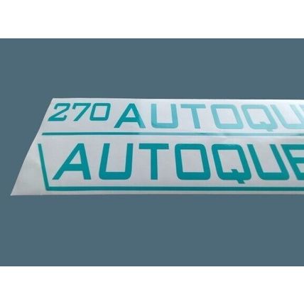 Talbot Express AUTOQUEST 270 Decal Sticker Graphics Elddis 23in Aqua Green