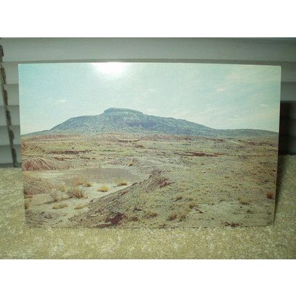 tucumcari new mexico mountain near highway 66 vintage unused postcard 1960's