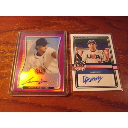 2005-2023, 10-Autographed Baseball Cards, TUCKER/HERNANDEZ ++, Check Scans
