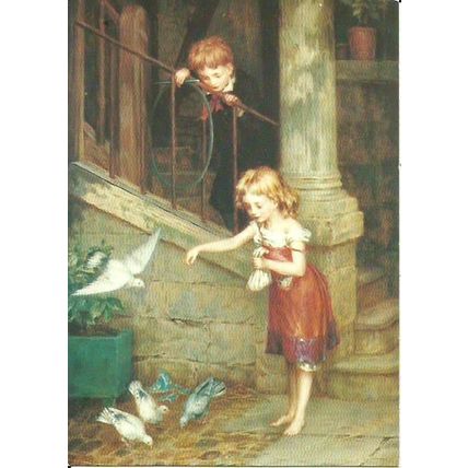 Art AUGUSTUS E. MULREADY Pets Postcard (Medici 1896)