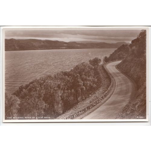 The Winding Road by Loch Ness Inverness-shire J B White Postcard A1361