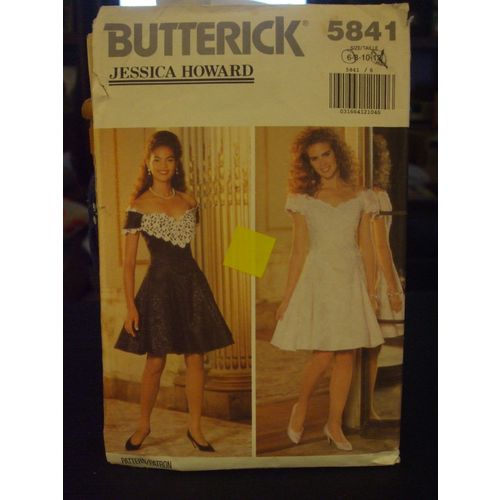 Butterick Jessica Howard 5841 Misses Party Dress Pattern - Size 6-12