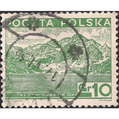 POLAND, Morskie Oko, green 1935, 10 Gr, #2