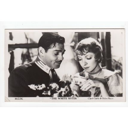 Clark Gable & Helen Hayes The White Sister Postcard Film Weekly Filmshots A