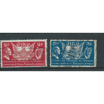 Ireland stamps sg109 sg 109 used set first us president a