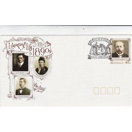 Australia 1991 Literary Life A.G Stephens FDC Sydney cancel Unaddressed VGC
