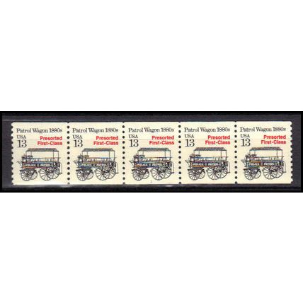 2258 13c Police Wagon Very Fine MNH Dry Gum PNC 1/5 X3161