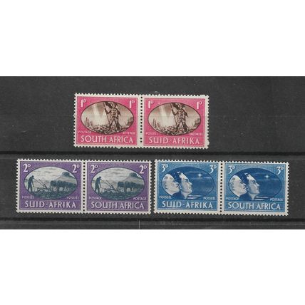 SouthAfrica.Victory set of 3 Pairs.Mounted Mint.Sept21