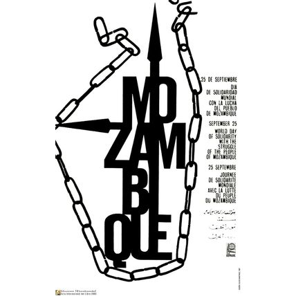 Political POSTER.Set of 5.Mozambique Solidarity Propaganda.Africa.Anti-Apartheid