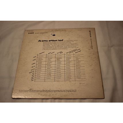 The Benny Goodman Band 10" LP-THE BENNY GOODMAN BAND