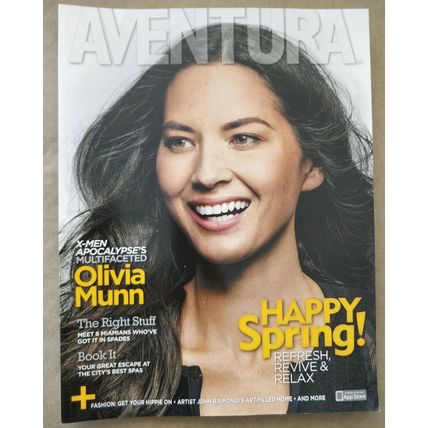 AVENTURA Magazine April 2016 – Feeling Groovy Issue: Oliva Munn Cover