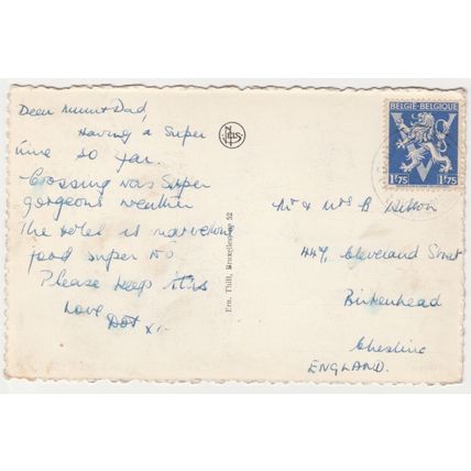Postcard St. Antonius Church, Blankenberge, Flanders, Belgium