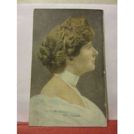 MISS ETHEL MATHEWS . actress unused antique postcard =