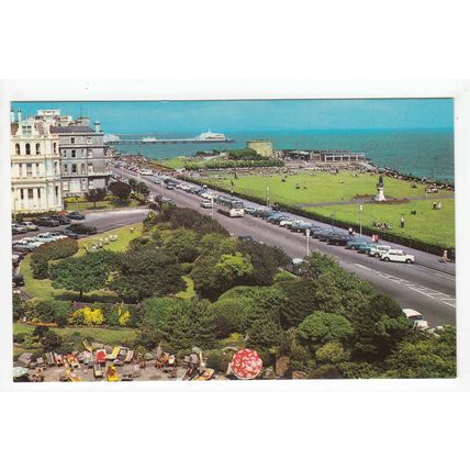 The Lawns and Wish Tower Eastbourne Postcard East Sussex 3869