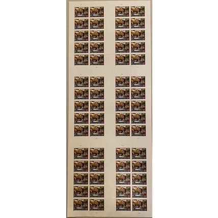 Glade Creek Grist Mill $5.75 Priority Press Sheet of Six Panes of 10 Stamps Each