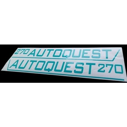 Talbot Express AUTOQUEST 270 Decal Sticker Graphics Elddis 23in Aqua Green