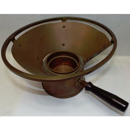 Excellent Rare Vintage Sterno Ware Fondue Heater CASSEROLE Warmer Copper & Brass