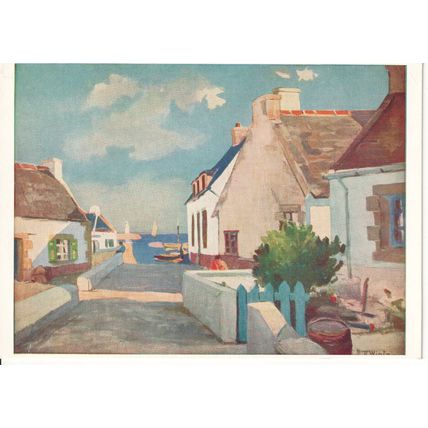 Unused Art Postcard - Road to The Sea - Raymond Wintz