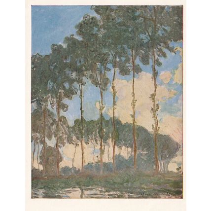 Unused Art Postcard - Les Paupliers - Monet
