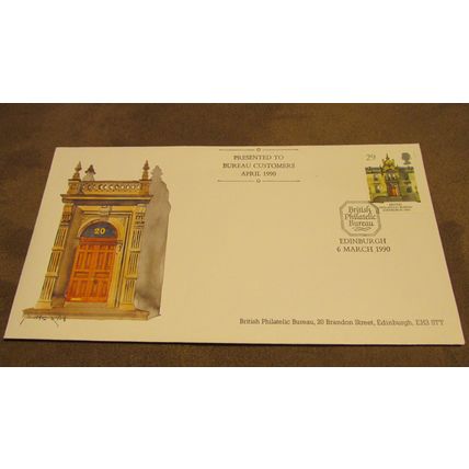 1990 GB FDC Cover - Philatelic Bureau Edinburgh customer gift