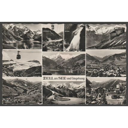 Mehrfachansicht, Zell am See und Umgebung, c.1950 - Grundler Foto-AK