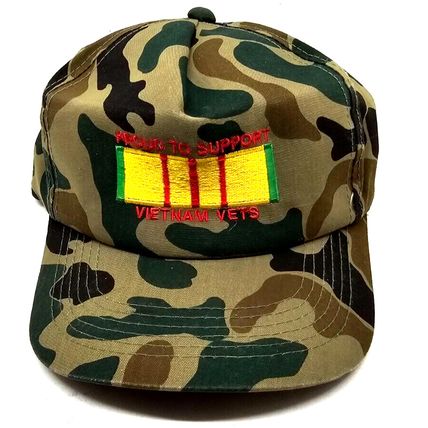Proud To Support Vietnam Vets Camo Snapback Hat (J3)