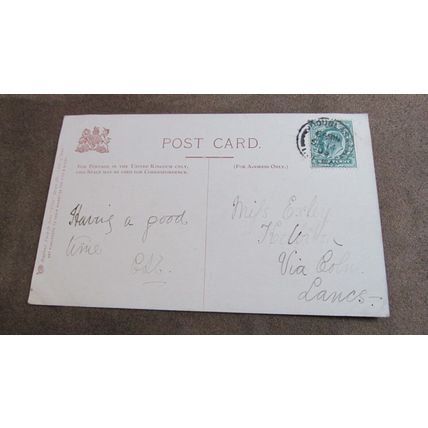 1903 fr Raphael Tuck Postcard - Paddle Steamer @ Douglas Head- Isle of Man