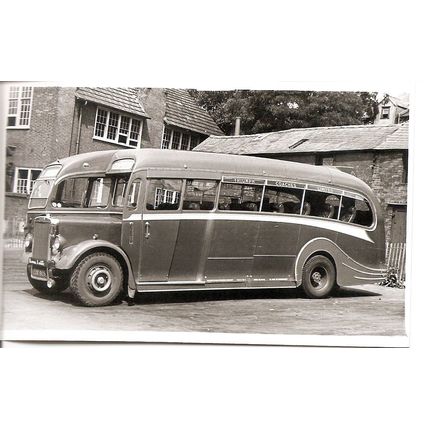 Black & White Photograph of Triumph Coaches Ltd. of Portsmouth - GOR 803