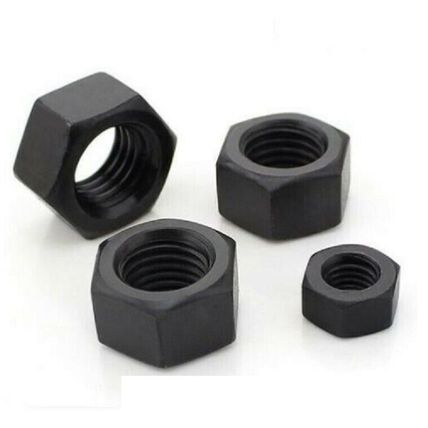 M3 M4 M5 M6 M8 M10 M12 M16 BLACK NYLON HEX HEXAGON FULL NUTS PLASTIC NUT DIN 934