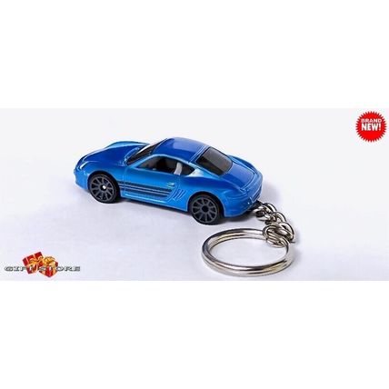 RARE KEYCHAIN BLUE PORSCHE™ CAYMAN S CUSTOM Ltd. Ed. GREAT GIFT NOVELTY