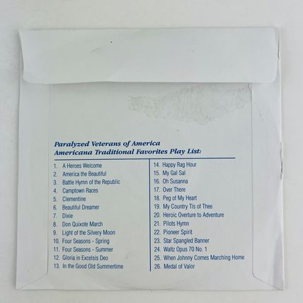 Paralyzed Veterans Of America – Americana Traditional Favorites CD 28516PR1