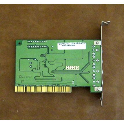 Grandtec USA geg-4000 pci card video capture