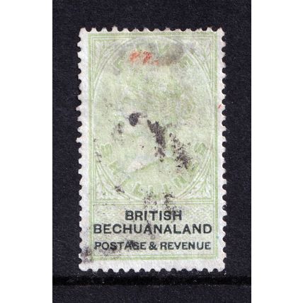 Bechuanaland QV 1888 5/- 5s Green Black SG18 Used