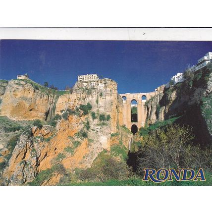 Ronda Puente nuevo Tajo Spain Postcard unused VGC