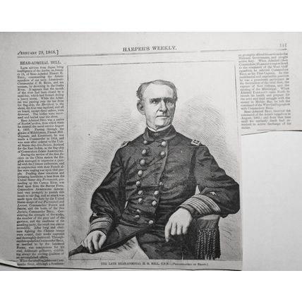 The Late Rear-admiral H. H. Bell, U.S.N. .. Harper's Weekly, February 29, 1868