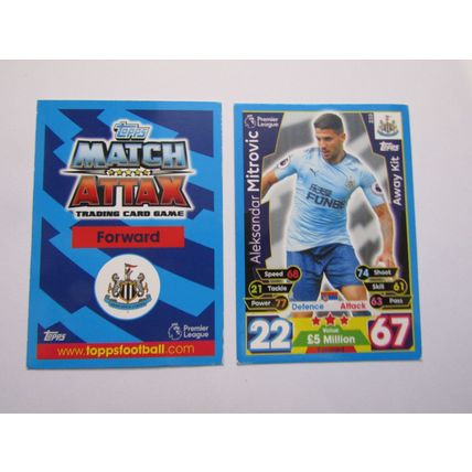 233. Aleksandar Mitrovic - Newcastle Utd - Match Attax 2017/18 Football Card EF1